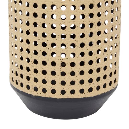 Set of 3 Brown Metal Contemporary Vase 24", 20", 18"